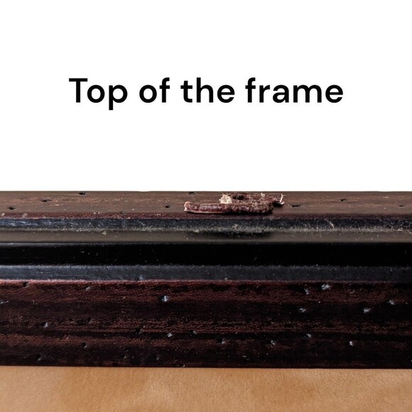 Vintage Cross Stitch Handmade Extra Large Framed Matted Intricate EUC Water Spot - Picture 7 of 10